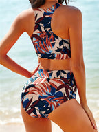 Dawn | Women's Two-Piece Swimsuit Green High Waist