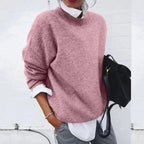Women’s Cashmere Crew Neck Sweater – Soft Knit Pullover