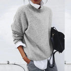 Women’s Cashmere Crew Neck Sweater – Soft Knit Pullover