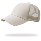 Charlie | Plain Baseball Cap for Ponytail – Mesh design for Active Women