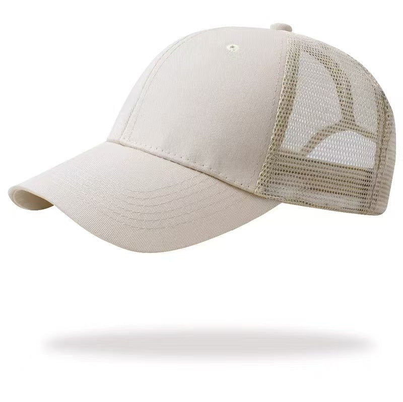 Charlie | Plain Baseball Cap for Ponytail – Mesh design for Active Women
