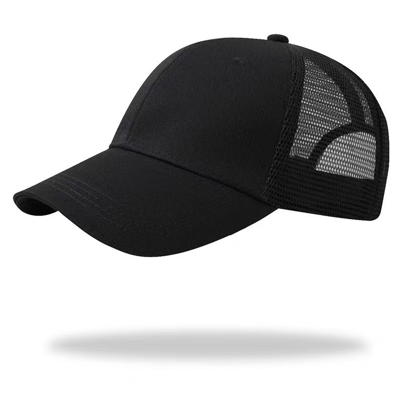 Charlie | Plain Baseball Cap for Ponytail – Mesh design for Active Women