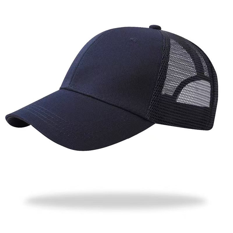 Charlie | Plain Baseball Cap for Ponytail – Mesh design for Active Women