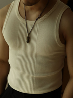 Men’s Classic Knit Tank Top – Muscle fit, Undershirt Vest Slim Fit - Perfect for the Gym