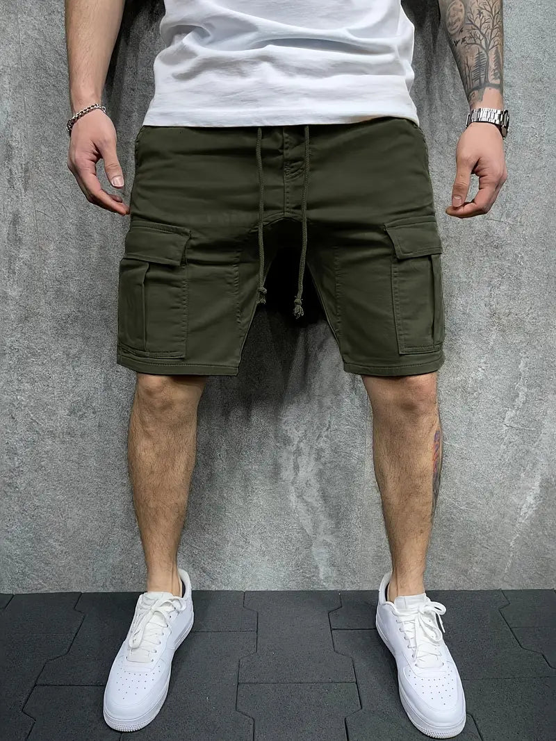 Men’s Casual Cargo Shorts – Utility Style with Side Pockets