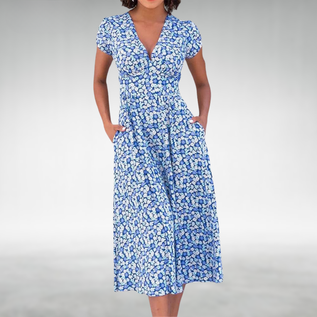 Naomi | Women’s Elegant Summer Dress – Versatile Flowy Day Dress