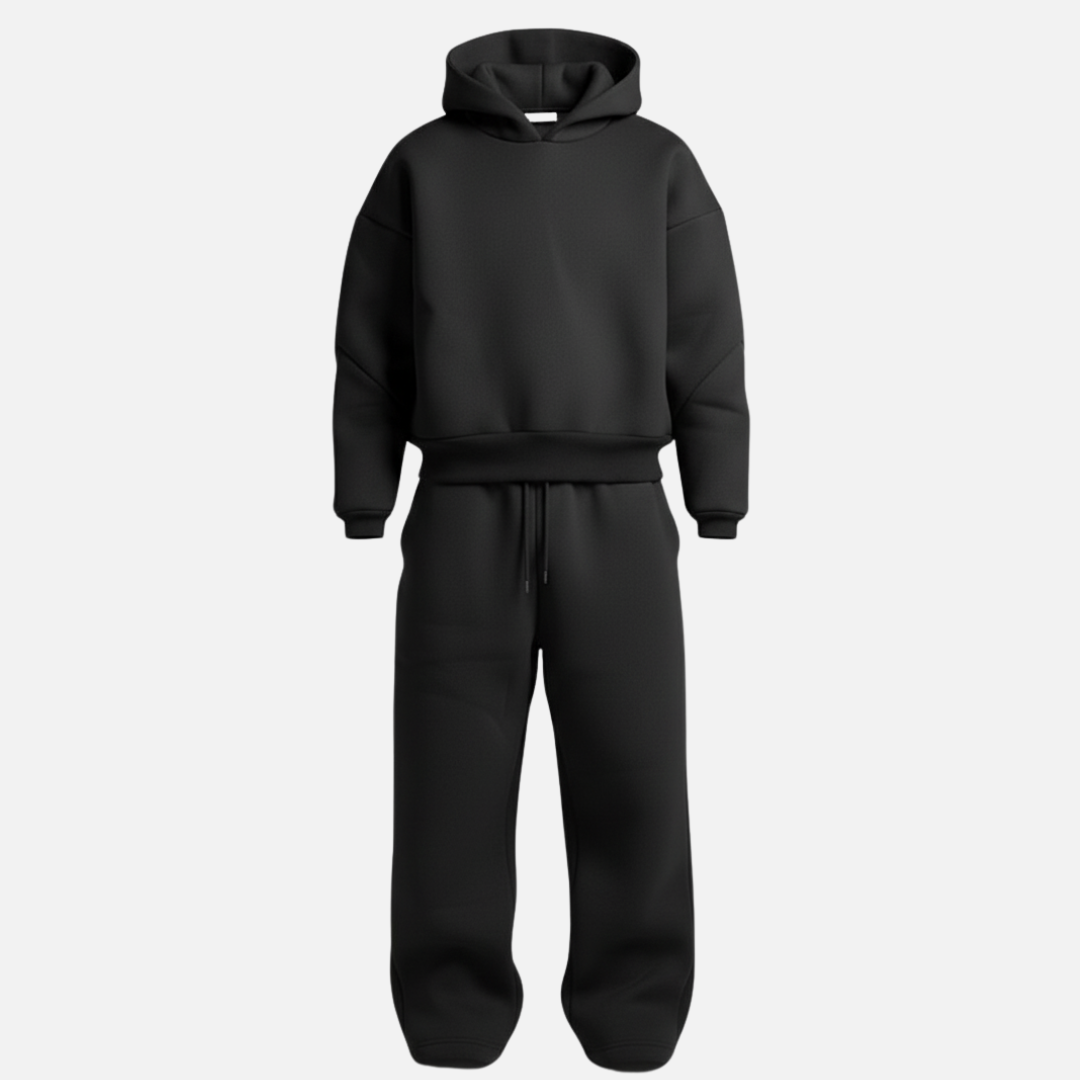 Men’s Oversized Streetwear Tracksuit – Hoodie & Sweatpants