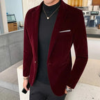 Charlie | Luxury Velvet Blazer for Men - Understated Luxury Blazer