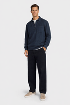 Men’s Old Money Button Up Polo Shirt – Cotton-Linen Blend Casual Shirt - Relaxed fit