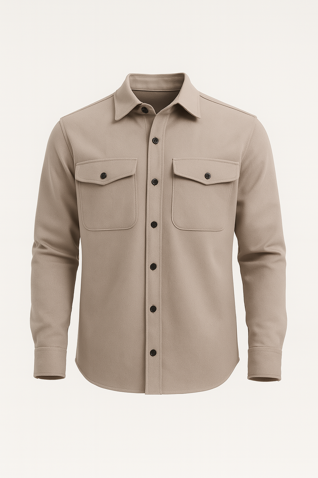 Mens overshirt - Beige
