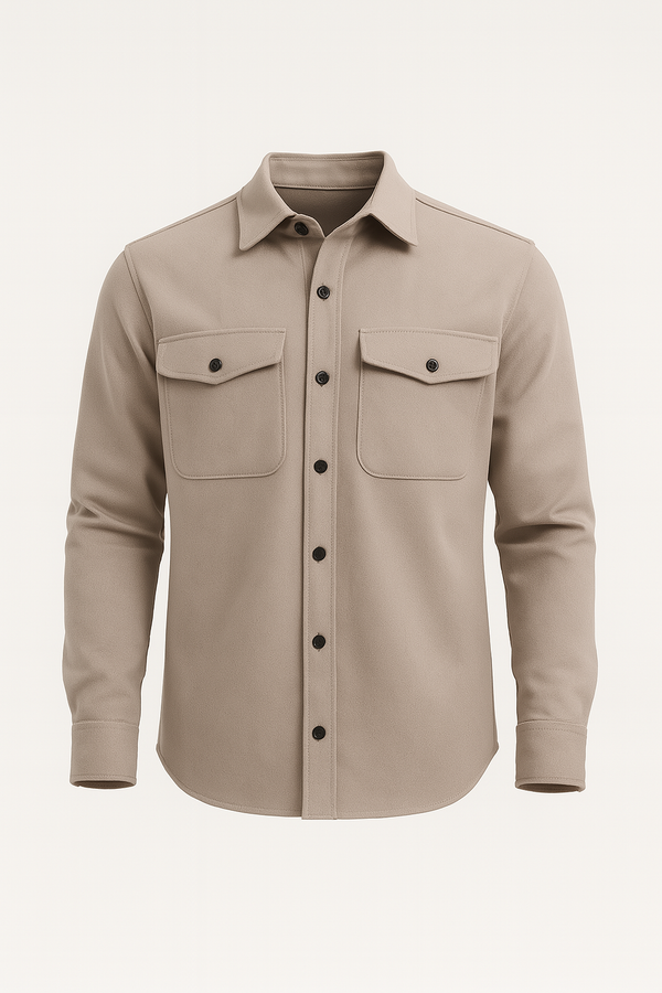 Mens overshirt - Beige