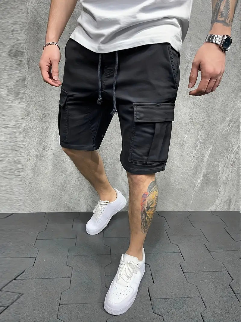 Men’s Casual Cargo Shorts – Utility Style with Side Pockets