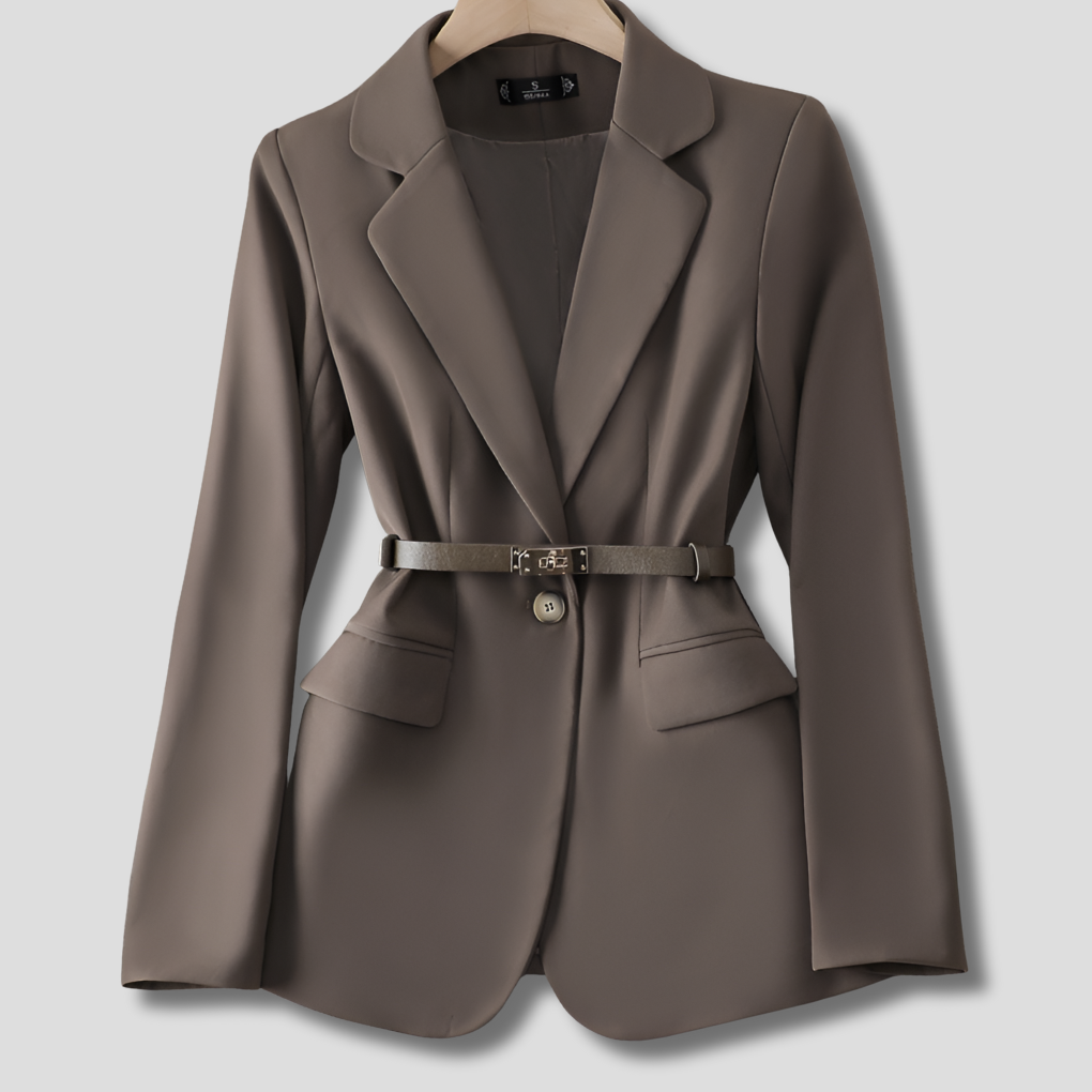 Isabella Women’s Blazer – Elegant Relaxed Fit Long Blazer