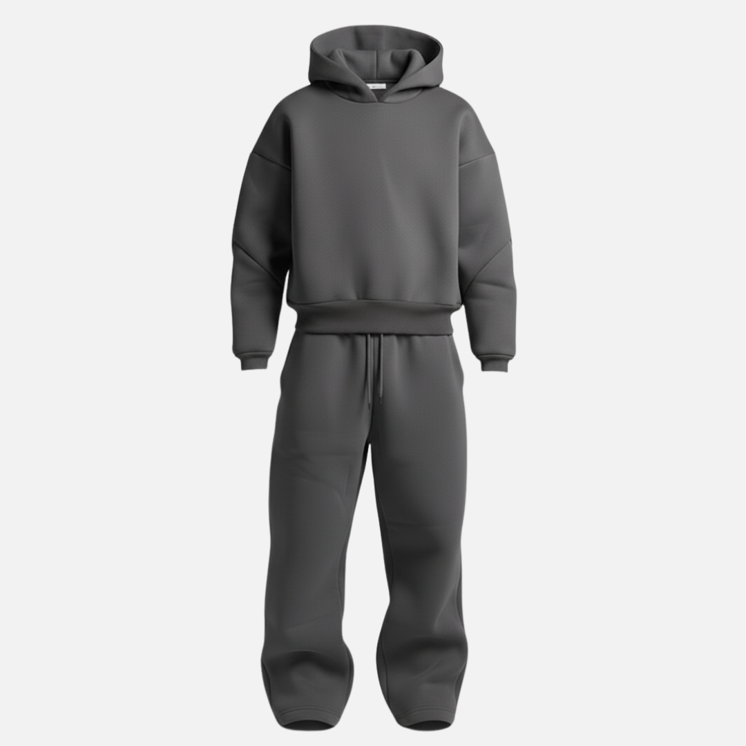 Men’s Oversized Streetwear Tracksuit – Hoodie & Sweatpants