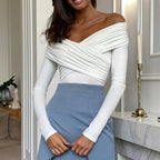 Charlotte| Off-Shoulder Top with Chic Evening Style