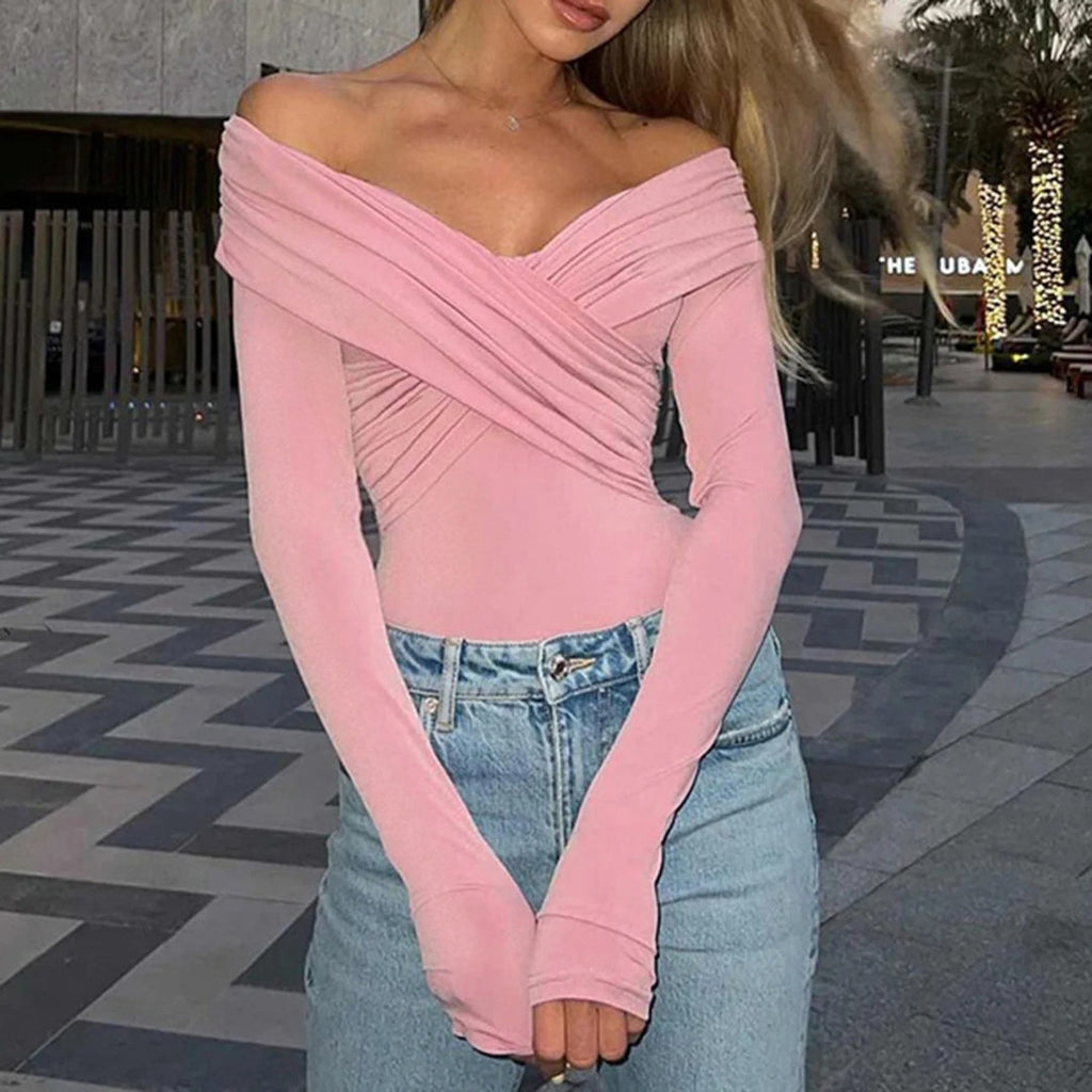 Charlotte| Off-Shoulder Top with Chic Evening Style