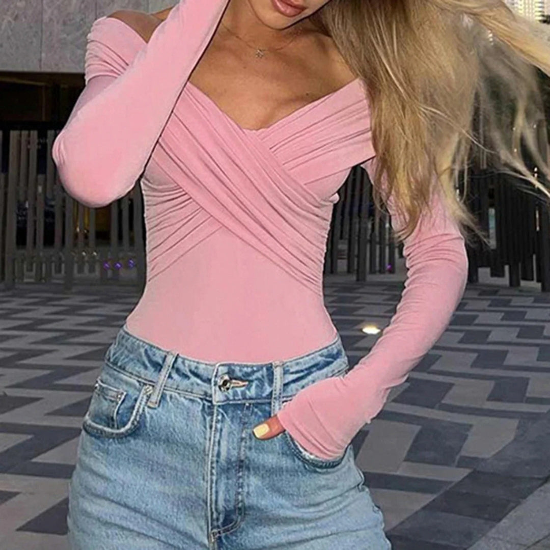 Charlotte| Off-Shoulder Top with Chic Evening Style