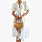 Adela | Elegant Summer Midi Dress for Effortless Style