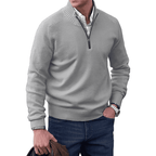 Elegant Benoit Cashmere Sweater With Zipper Closure