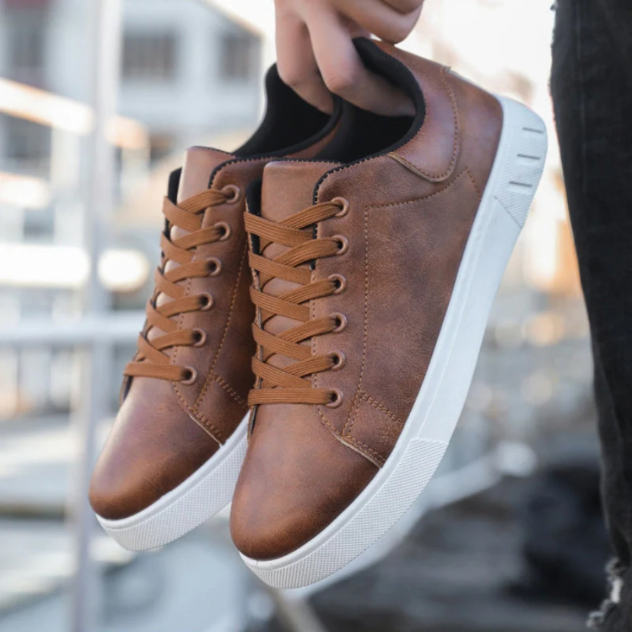 James Men’s Lace-Up Casual Sneakers | Minimalist Everyday Comfort Shoes
