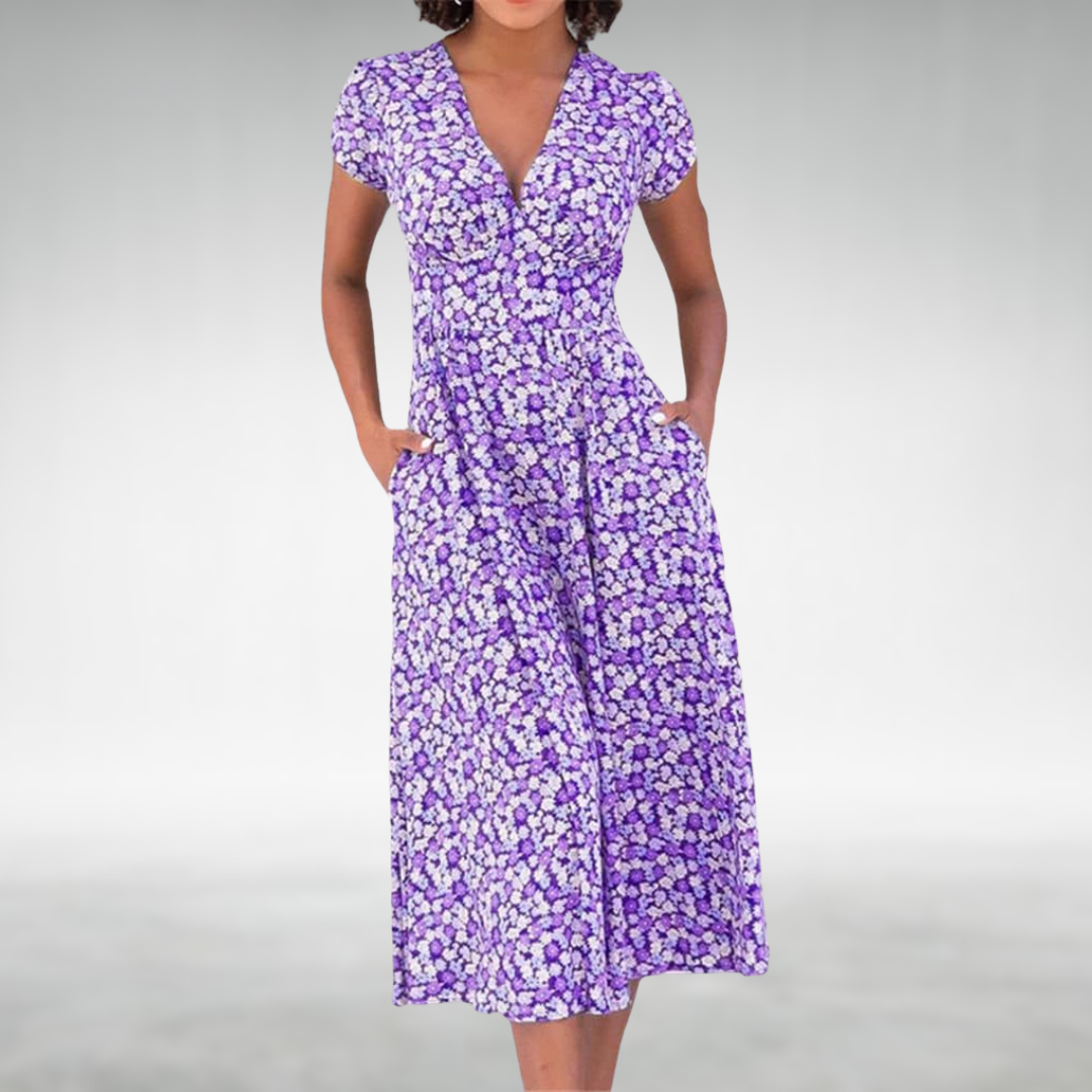 Naomi | Women’s Elegant Summer Dress – Versatile Flowy Day Dress
