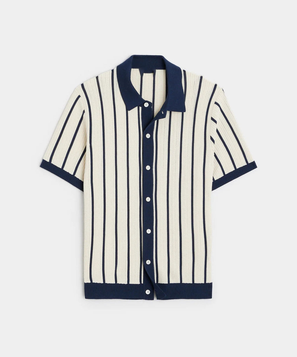 William| Men's Vertical Striped Button-Down Shirt - Classy Design