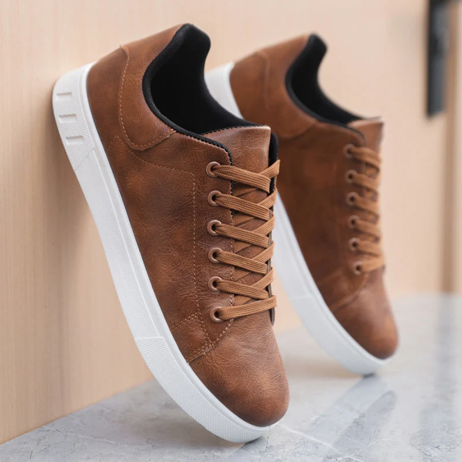 Elliot |Men's Casual Sneakers - Lace-Up Faux leather