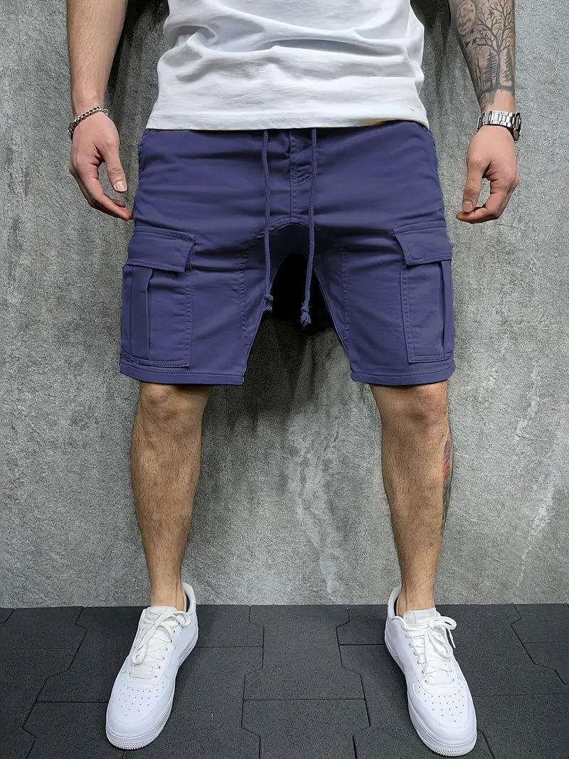 Men’s Casual Cargo Shorts – Utility Style with Side Pockets