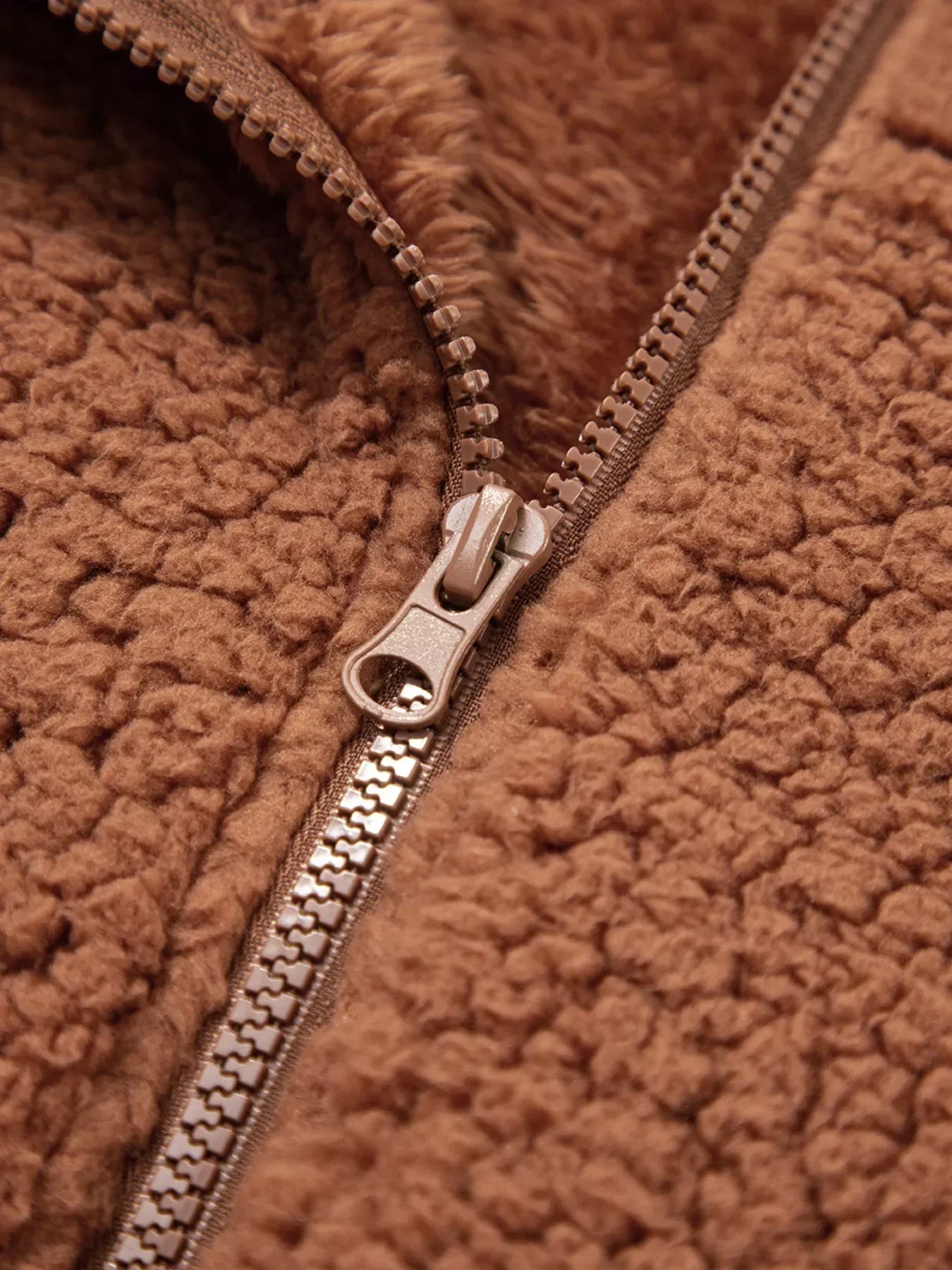 Kate | Women's Oversized Zip Up Teddy Fleece Jacket