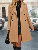 Women's double breasted Overcoat with Belt