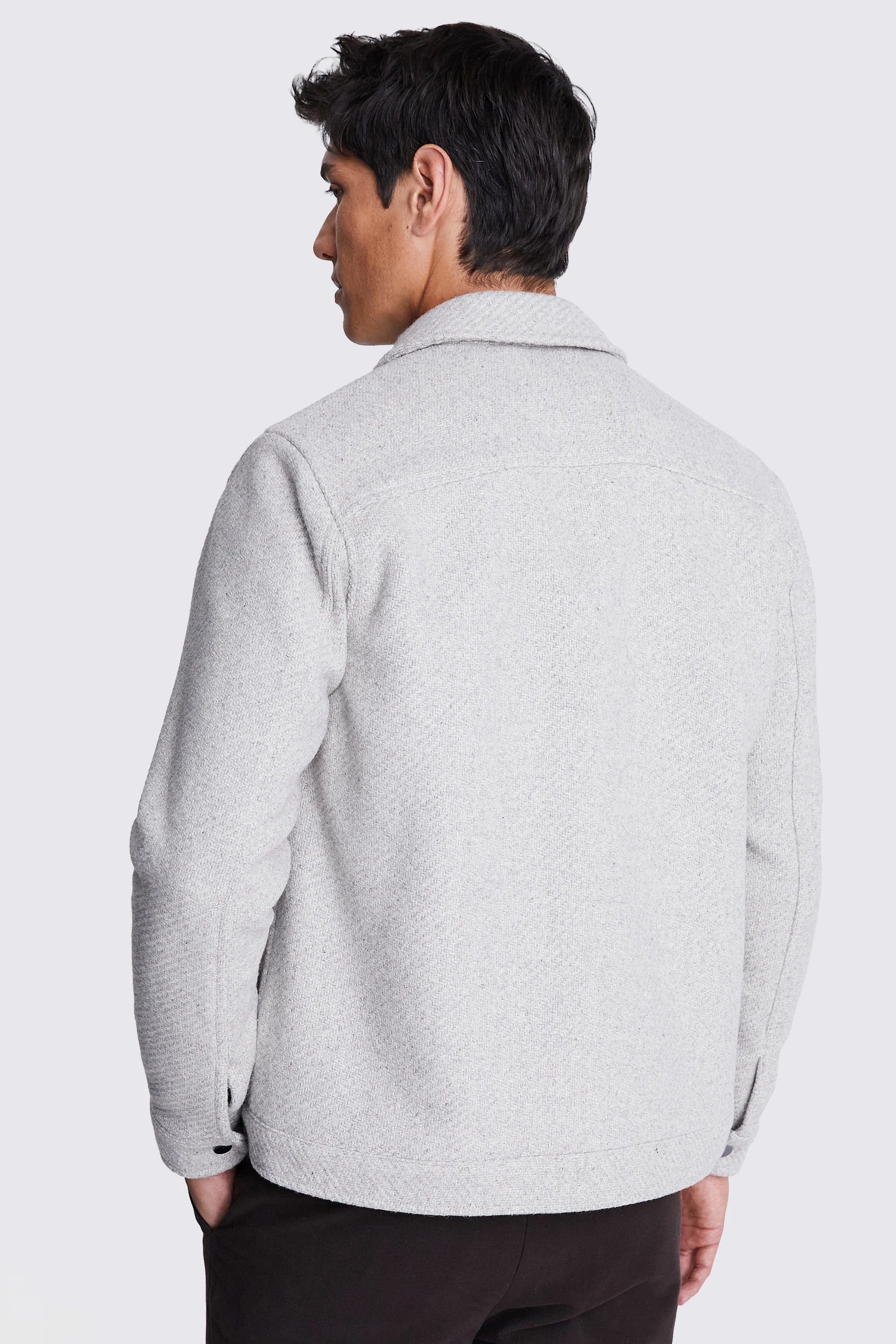 James | Mens Tailored Fit Overshirt Jacket - Button Down Jacket