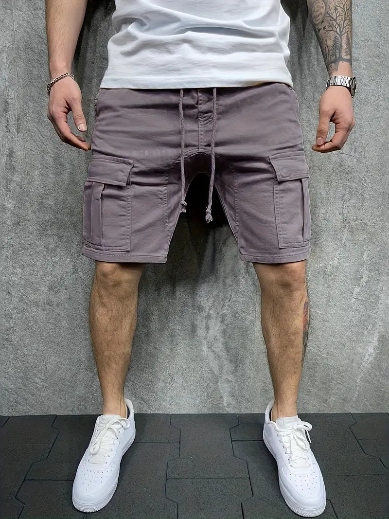 Men’s Casual Cargo Shorts – Utility Style with Side Pockets