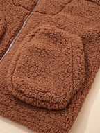 Kate | Women's Oversized Zip Up Teddy Fleece Jacket