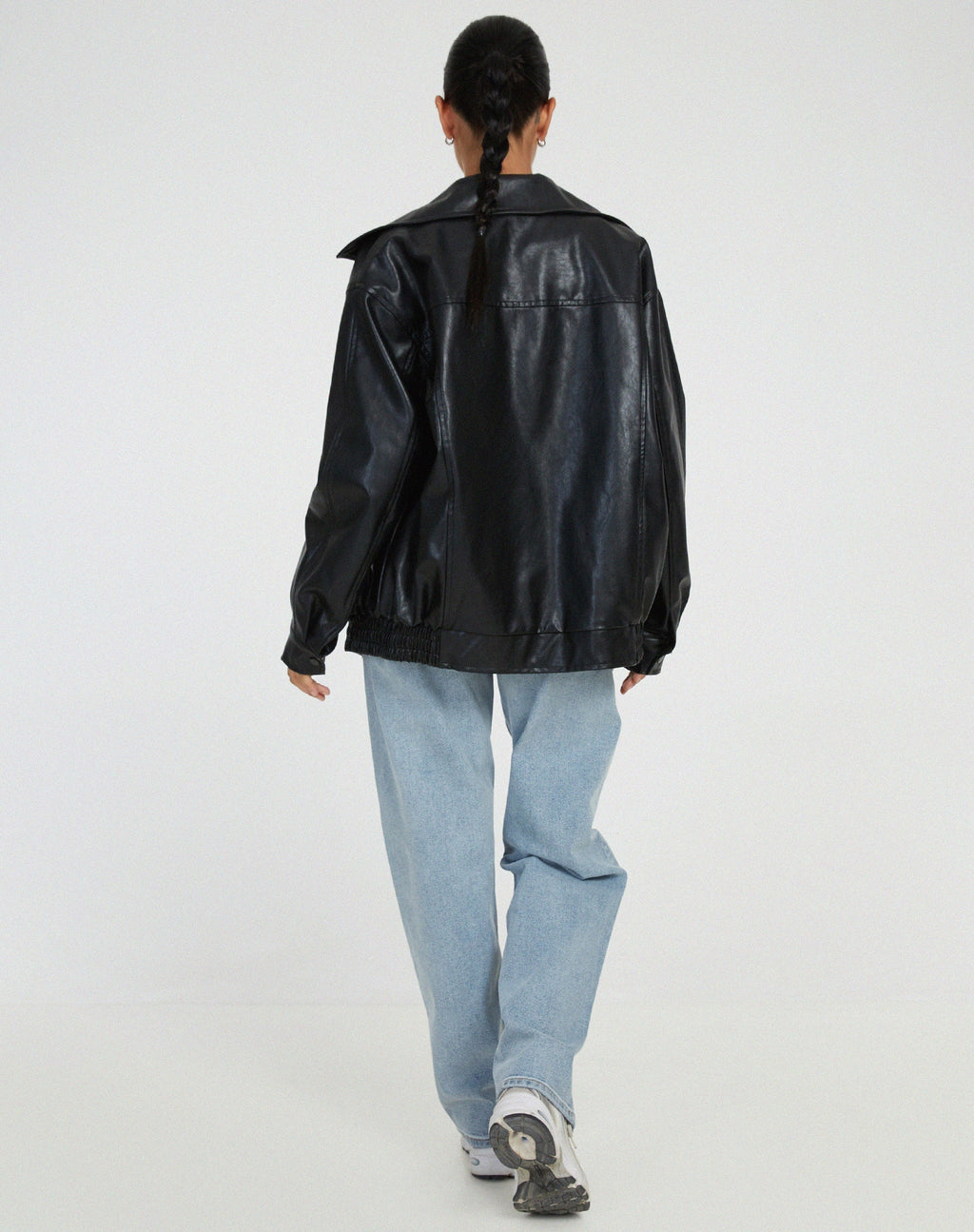 Abi | Women's Oversized Leather Jacket