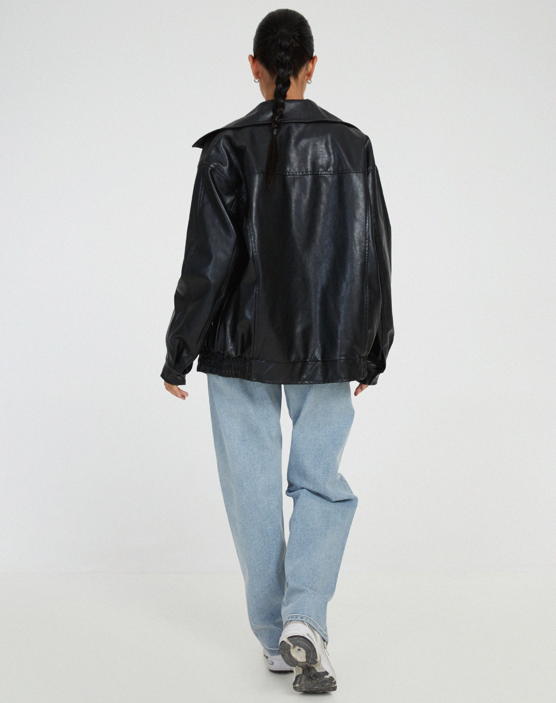 Abi | Women's Oversized Leather Jacket