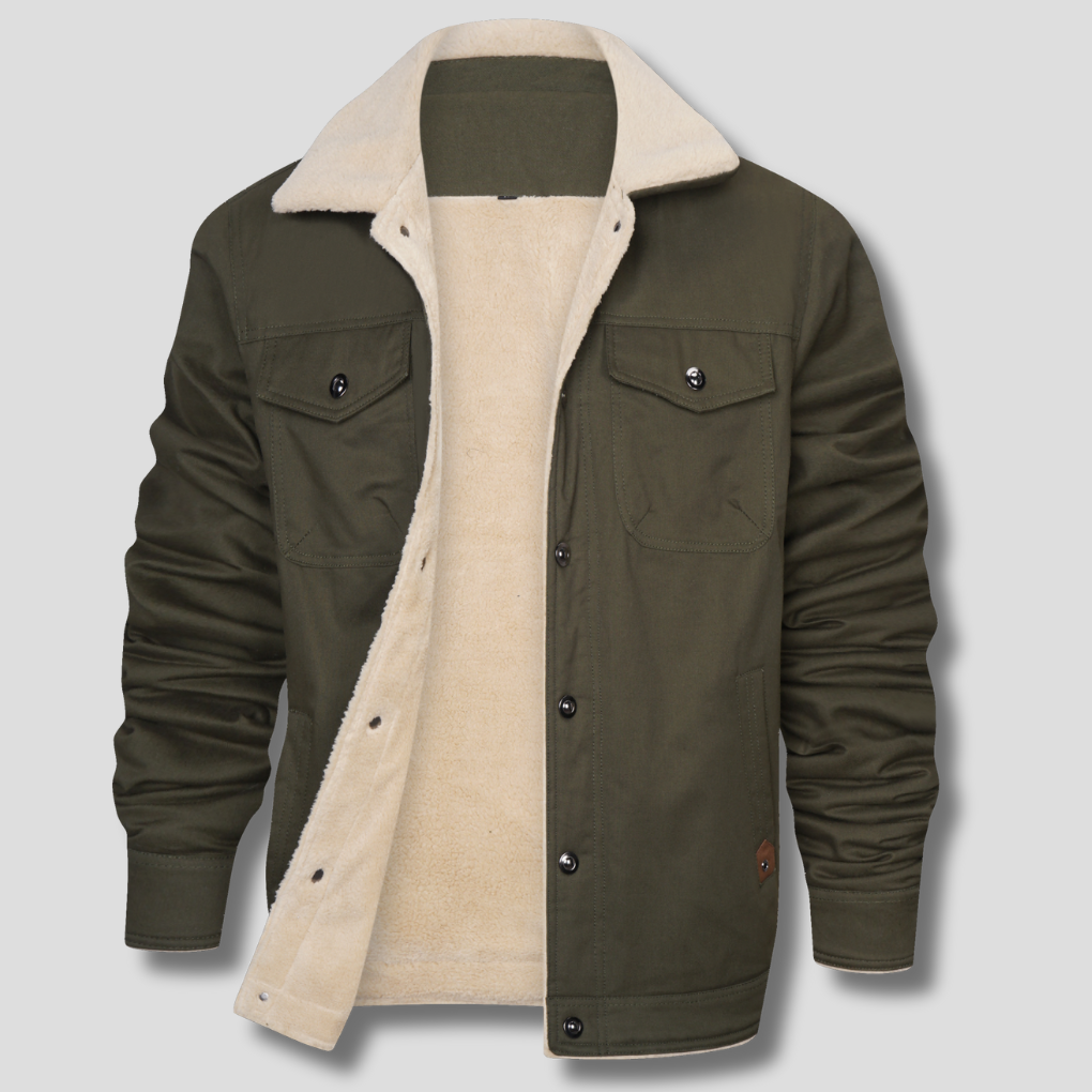 Robert Men’s Classic Bomber Jacket – Vintage Casual Style