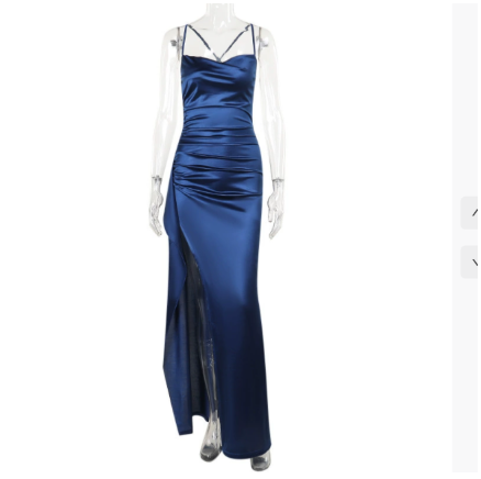 Riley| Elegant Dramatic High Slit Maxi Dress