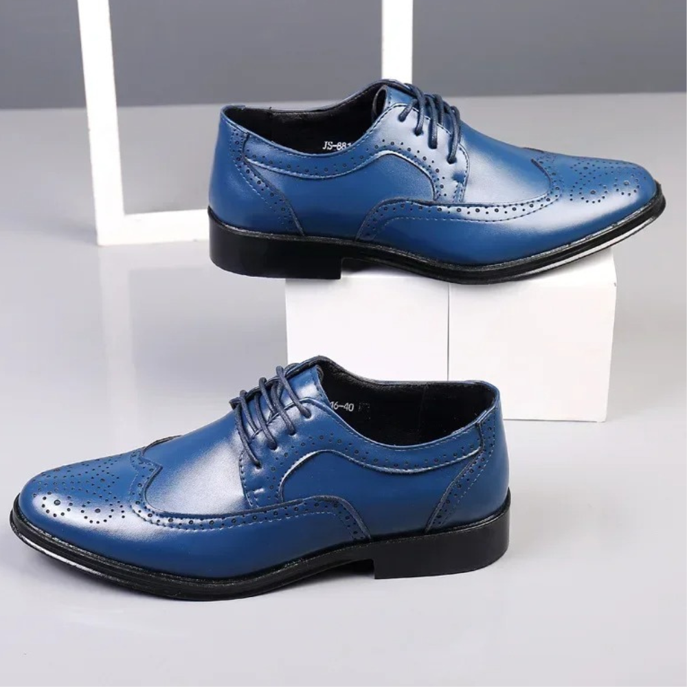 Men’s Leather Oxford Shoes – Formal Work Footwear