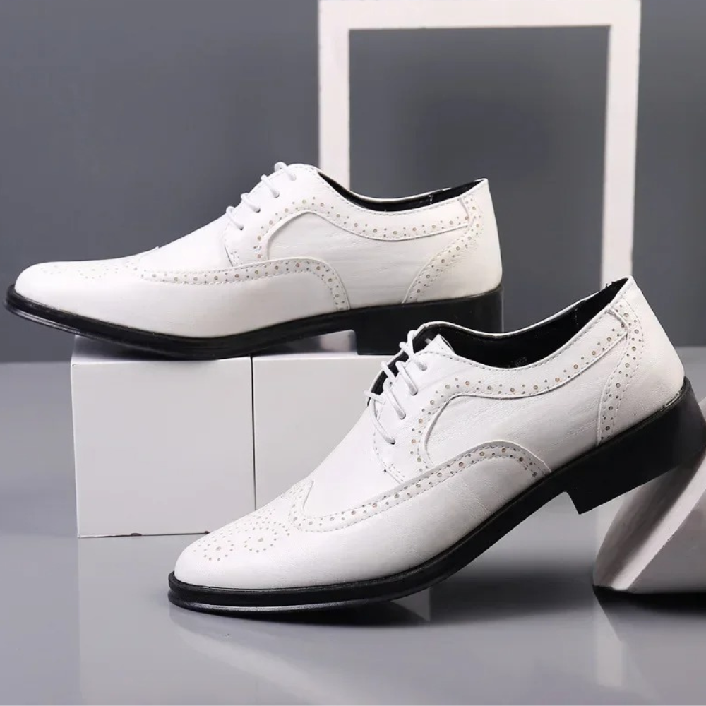 Men’s Leather Oxford Shoes – Formal Work Footwear
