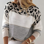 Bethany | Women's Leopard Print Soft Sweater