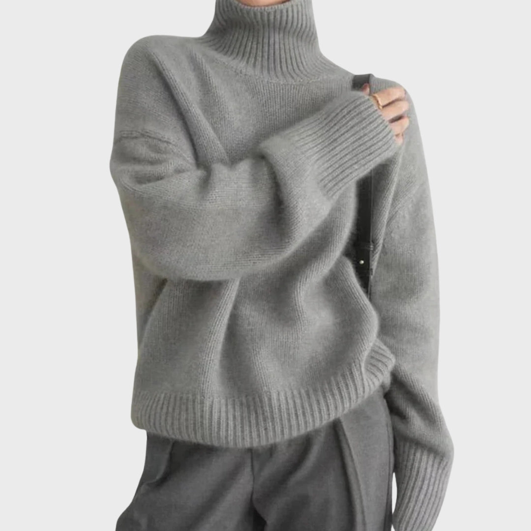 Women’s Cashmere Turtleneck Sweater – Cozy Soft Knit