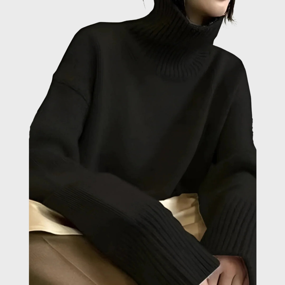 Women’s Cashmere Turtleneck Sweater – Cozy Soft Knit