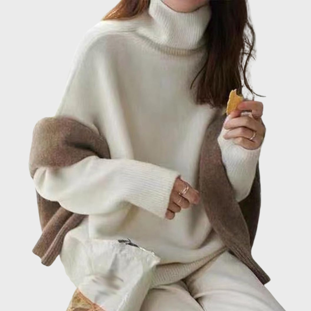 Women’s Cashmere Turtleneck Sweater – Cozy Soft Knit