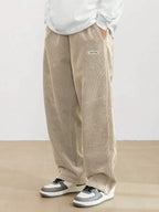 Men’s Relaxed Fit Corduroy Trousers – Casual Skater Streetwear Pants
