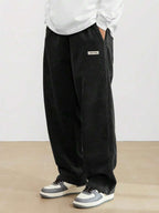 Men’s Relaxed Fit Corduroy Trousers – Casual Skater Streetwear Pants