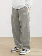Men’s Relaxed Fit Corduroy Trousers – Casual Skater Streetwear Pants