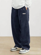 Men’s Relaxed Fit Corduroy Trousers – Casual Skater Streetwear Pants