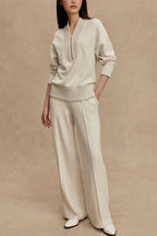 Women’s Cotton Loungewear Set – Fitted Two Piece Co-ord Outfit