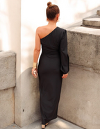 Evie| Elegant Maxi Dress With One-Shoulder Design for Special Occasions