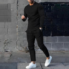 Men’s Cotton Jogger Set – Regular Fit Two Piece Tracksuit